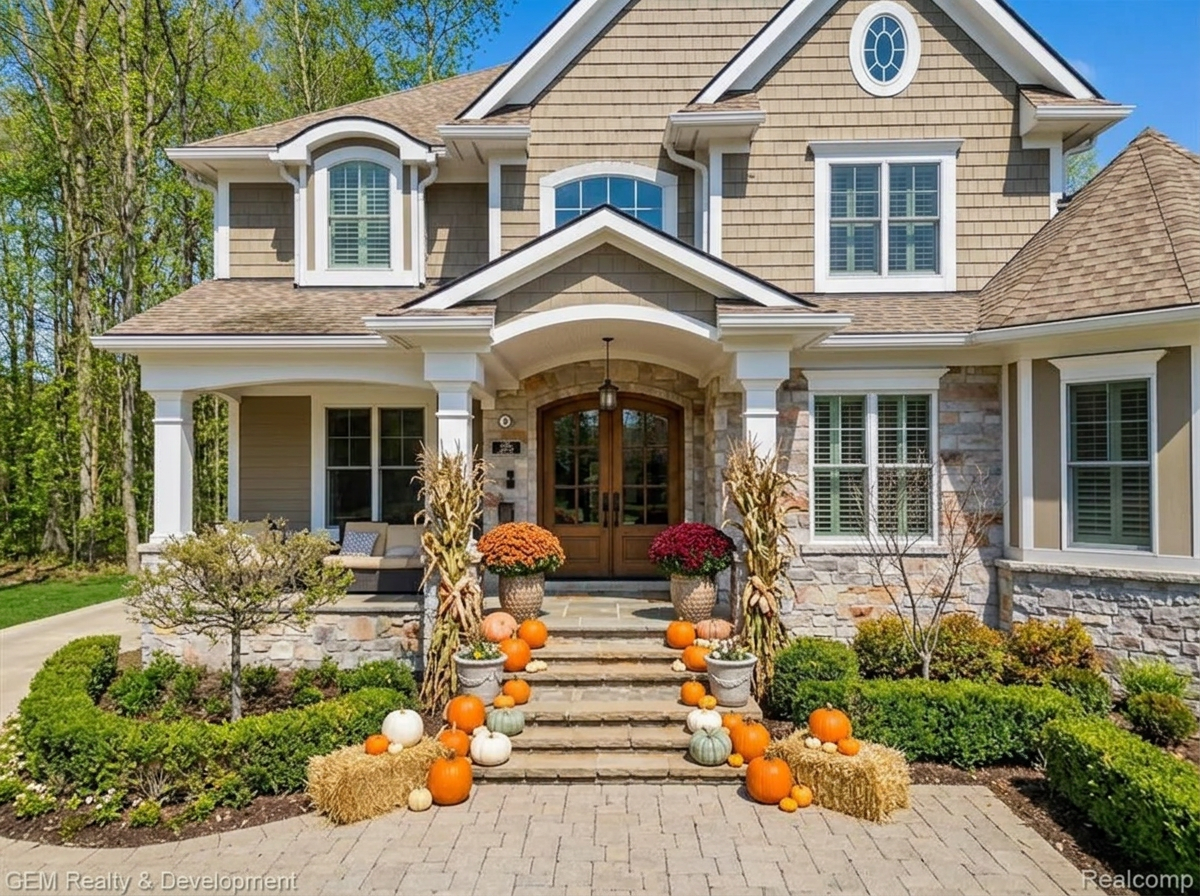 The Family Harvest styled on Classic Northville Colonial