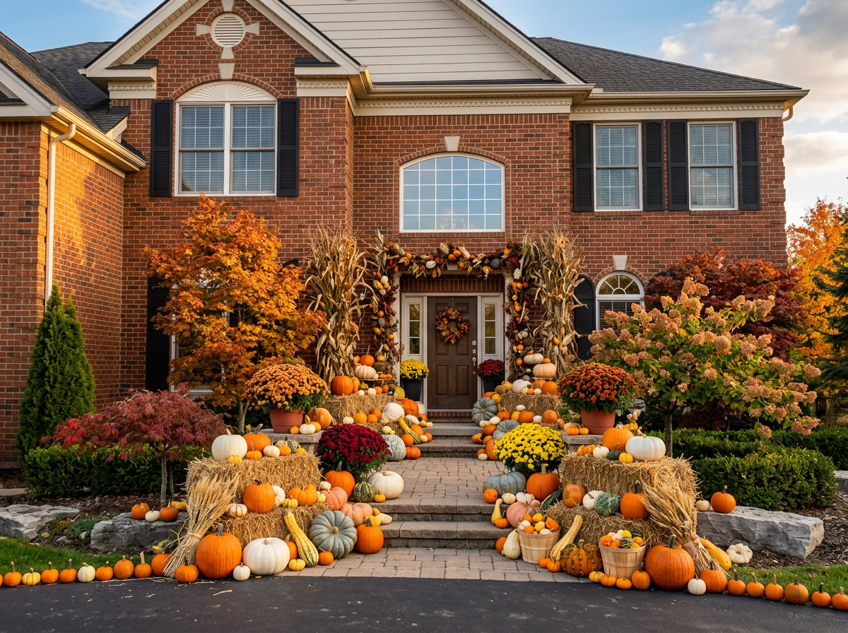 The Estate styled on Brick Colonial on 20469