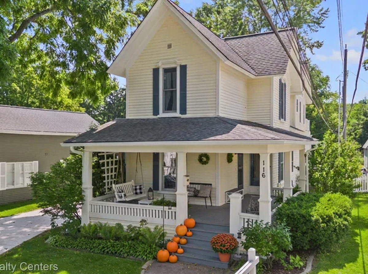 Before — plain porch